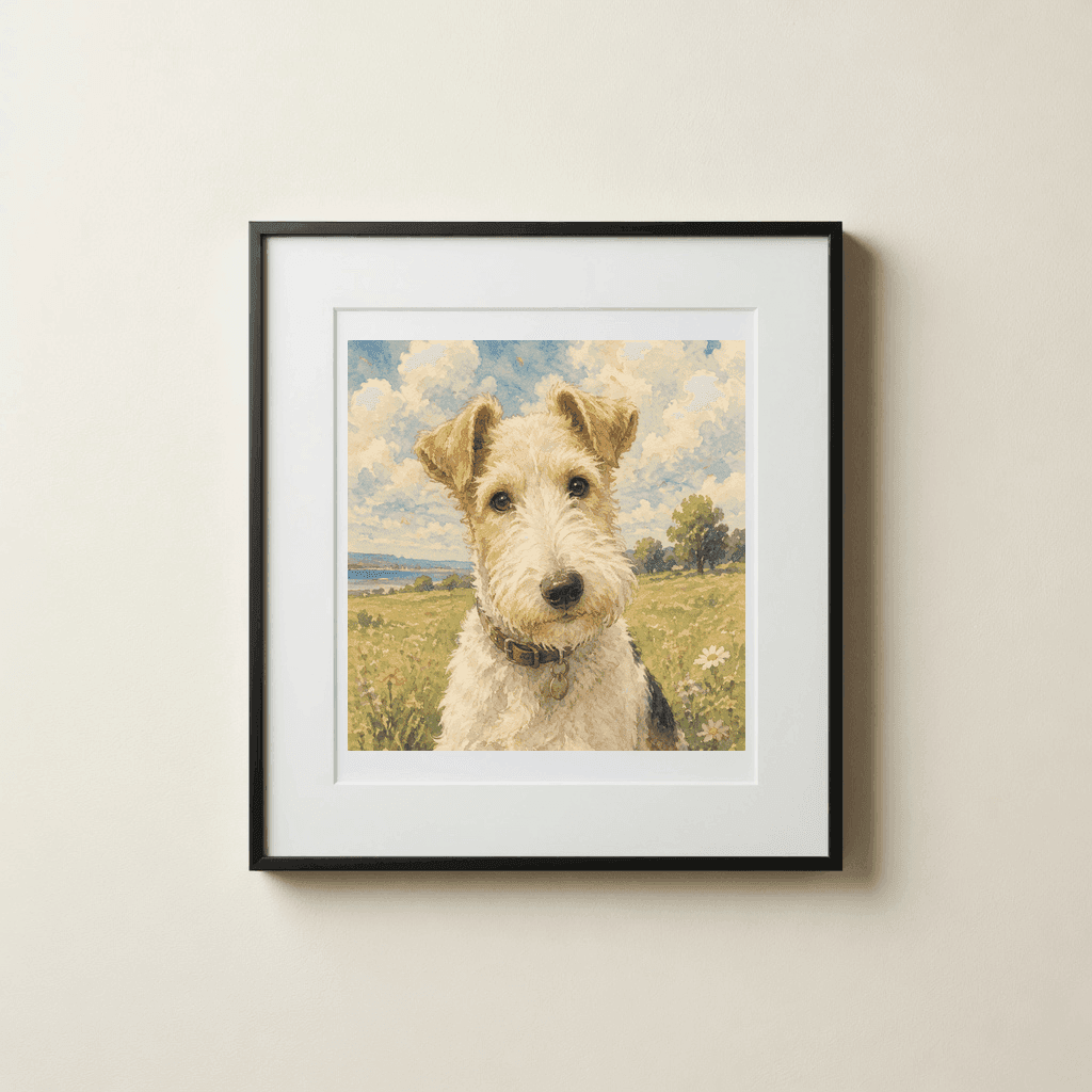 Exemple de portrait animal personnalisé — Poster avec portrait de chat : le cadeau qui se voit (et se garde)