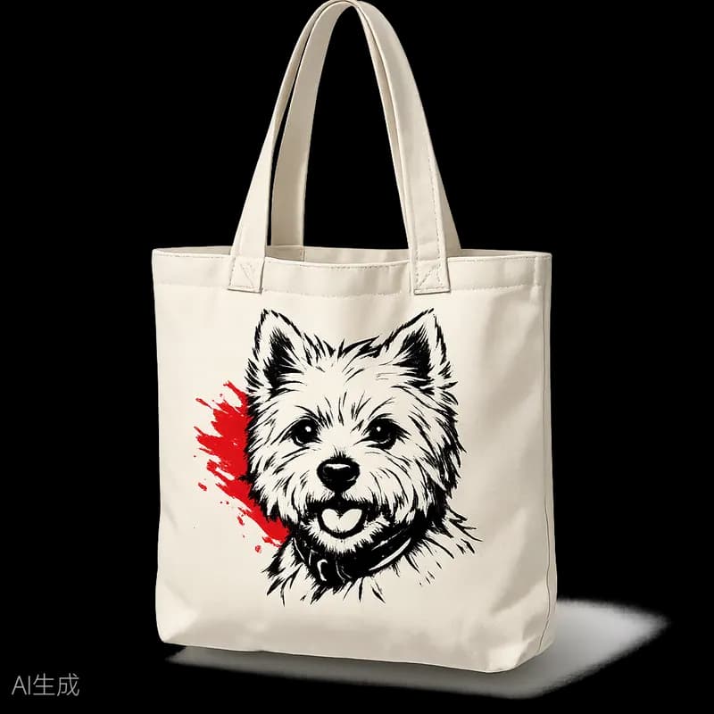 Tote bag — photo landing milou.pet