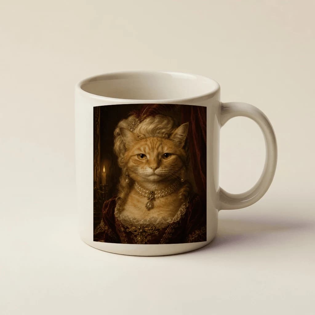 Tasse portrait avec portrait animal personnalisé