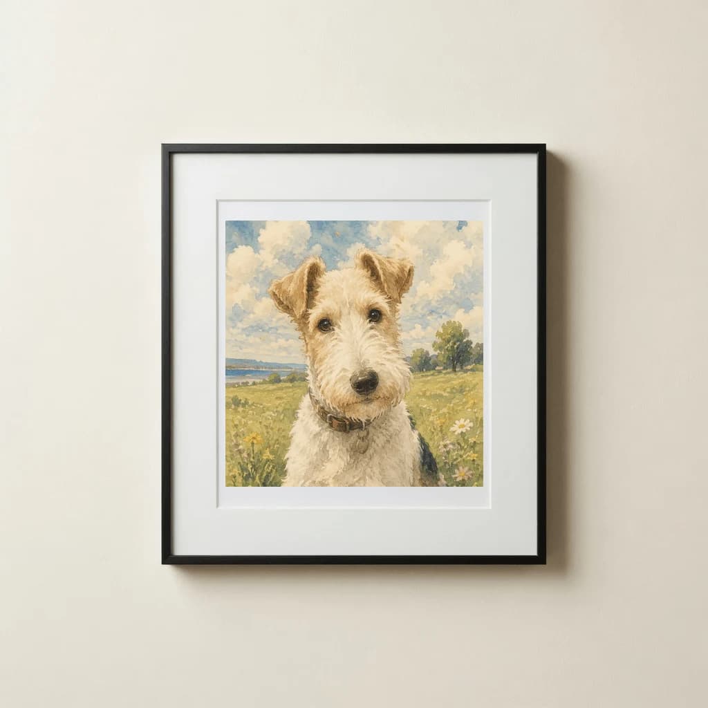 Poster gallery avec portrait animal personnalisé