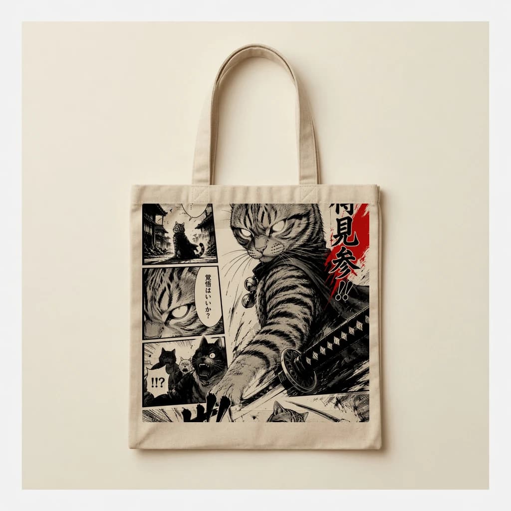 Tote bag avec portrait animal personnalisé